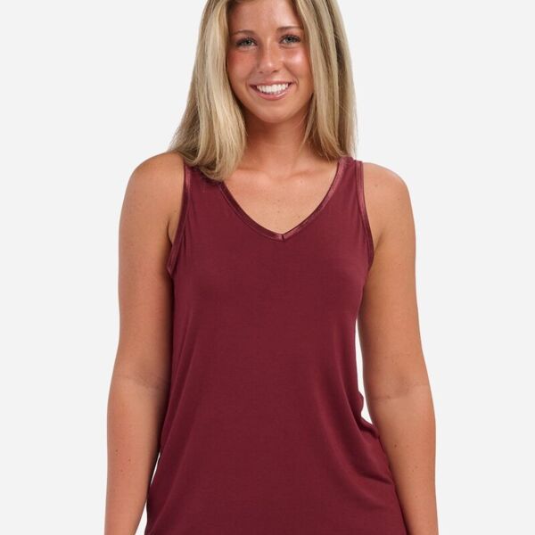 Women's Bamboo V-Neck Tank Top Thumbnail