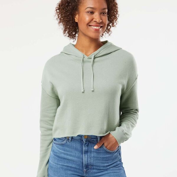 Lightweight Crop Hooded Sweatshirt Thumbnail